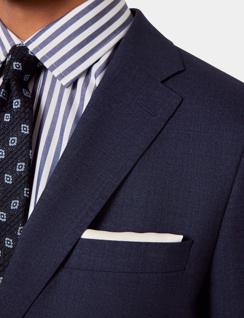 Slim Fit Dark Blue Crepe 1913 Suit-preview