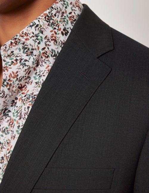 Olive Crepe Italian Wool Slim Fit Suit - 1913 Collection-preview