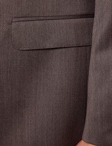Slim Fit Brown Twill 1913 Suit Jacket