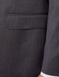Slim Fit Grey Twill 1913 Suit Jacket