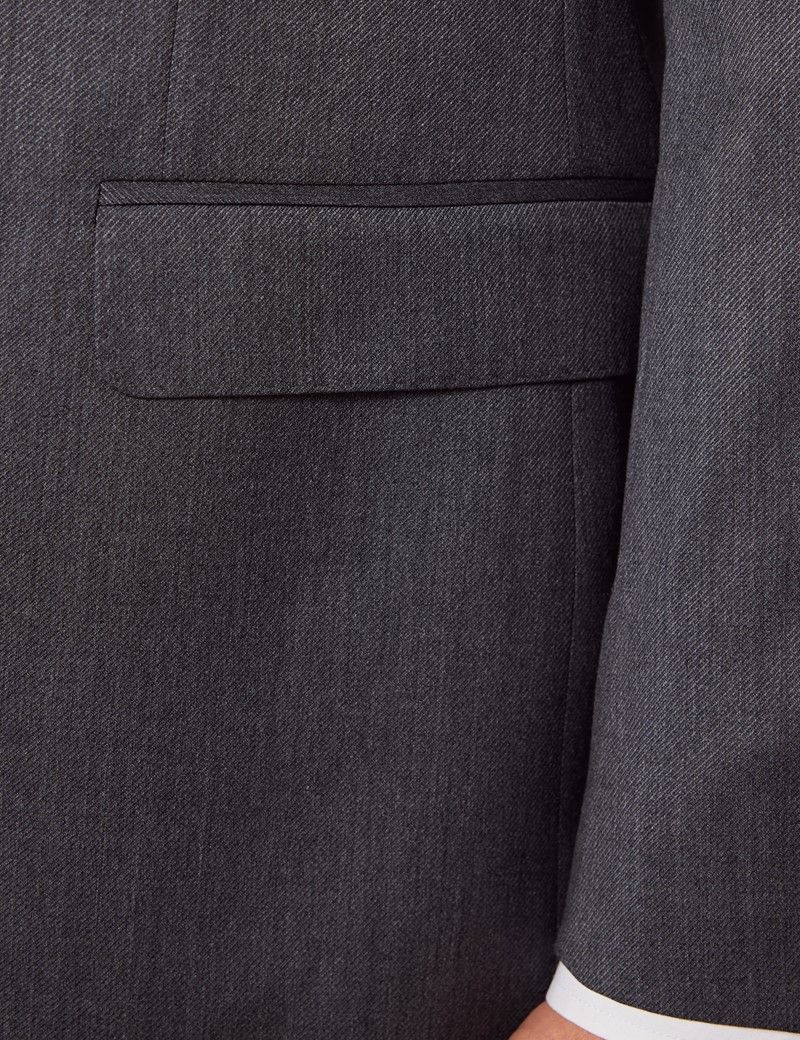 Slim Fit Grey Twill 1913 Suit Jacket thumbnail 2