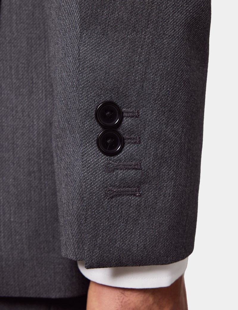 Slim Fit Grey Twill 1913 Suit Jacket thumbnail 5