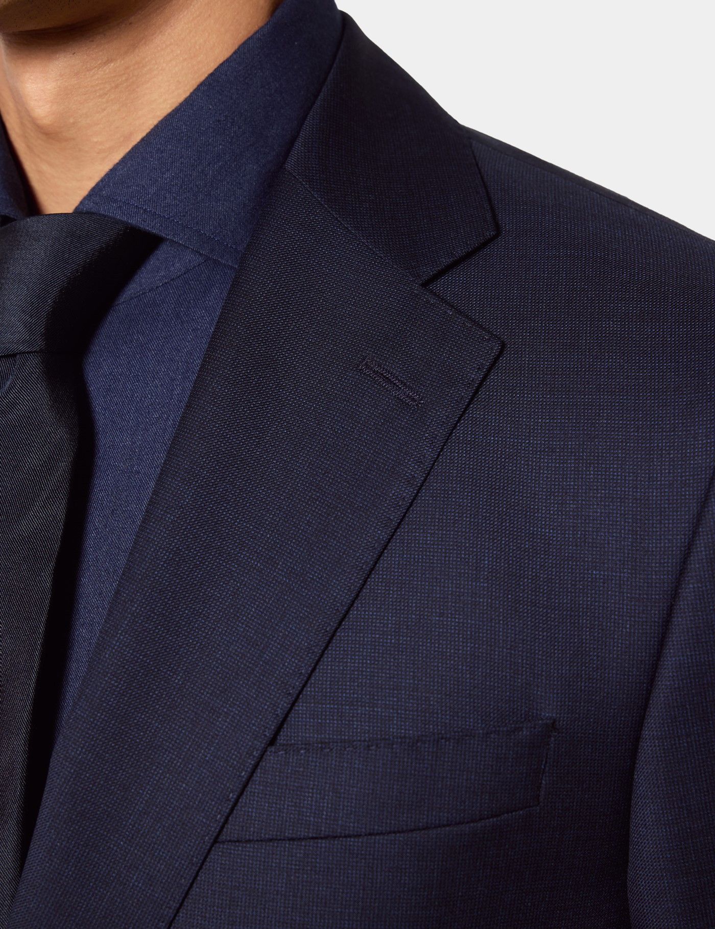 Tailored Fit Navy Semi Plain 1913 Suit-preview