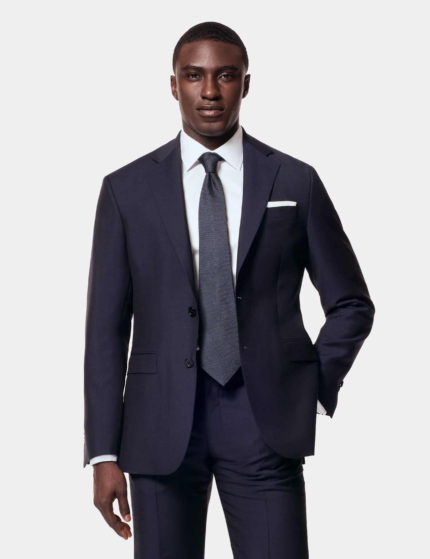Men's Tailored Fit Navy 1913 Suit | Hawes & Curtis