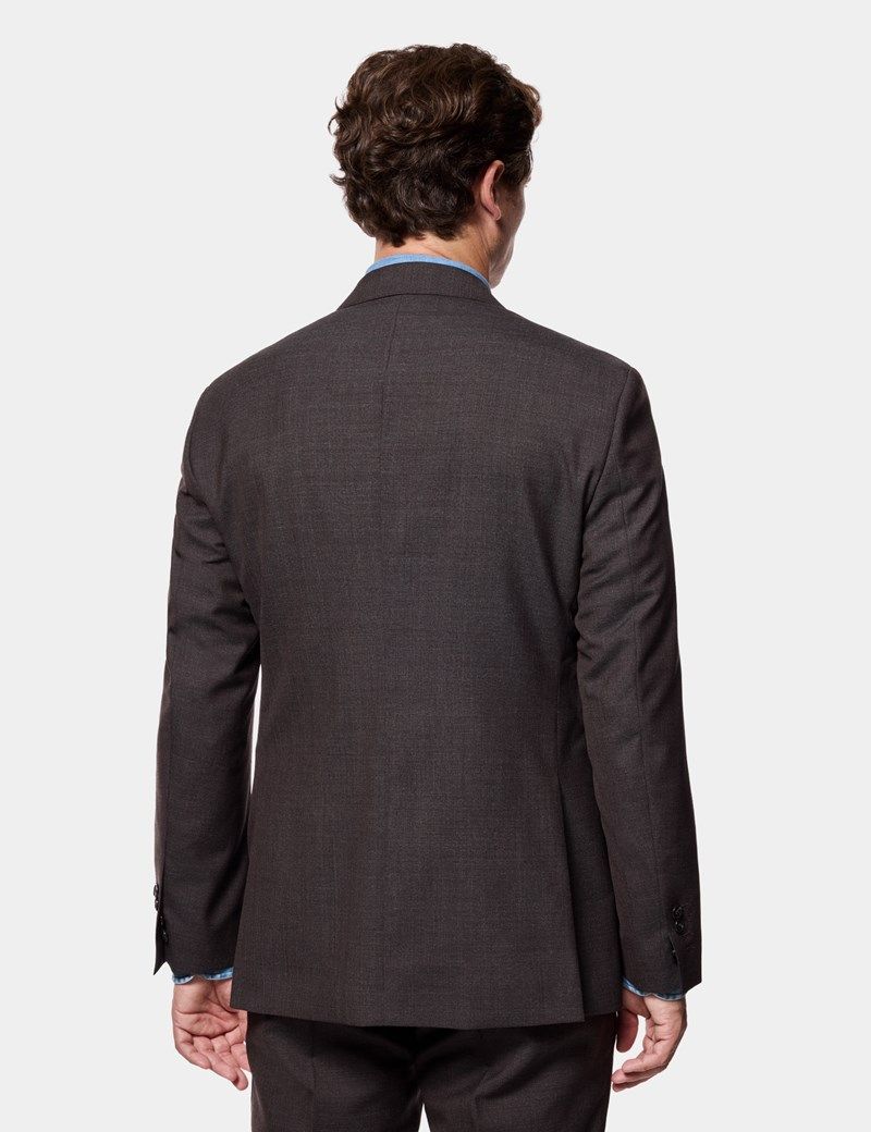 Tailored Fit Chocolate Crepe 1913 Suit Jacket thumbnail 4