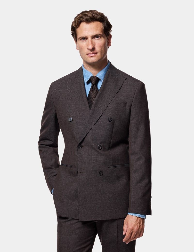 Tailored Fit Chocolate Crepe 1913 Suit thumbnail 2