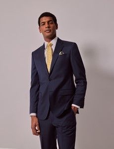 Navy Pinstripe Italian Tailored Suit - 1913 Collection-preview2