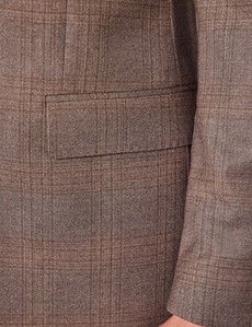 Tailored Fit Brown Plaid 1913 Suit-preview3