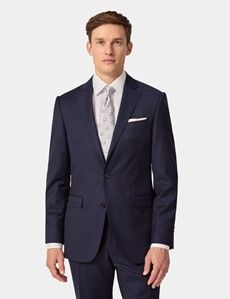 Tailored Fit Dark Blue Pinstripe Suit