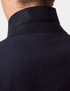 Tailored Fit Dark Blue Pinstripe Suit-preview6
