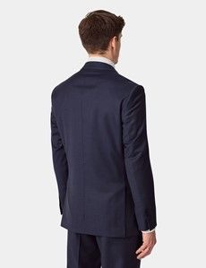 Tailored Fit Dark Blue Pinstripe Suit-preview8