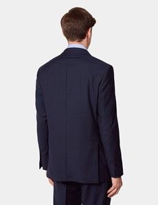 Tailored Fit Dark Blue Pinstripe Suit