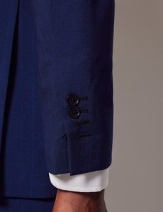 Indigo Stripe Slim Suit Jacket-preview4
