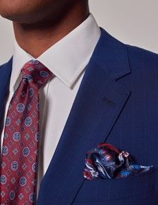 Indigo Stripe Slim Suit Jacket-preview1