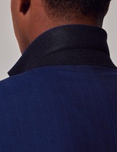 Indigo Stripe Slim Suit Jacket-preview5