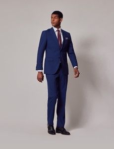 Indigo Stripe Slim Suit Jacket-preview7