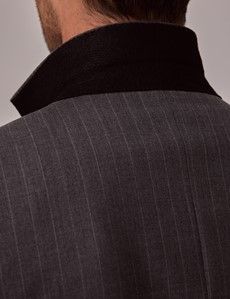 Grey Stripe Slim Suit Jacket-preview6
