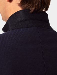 Slim Fit Dark Blue Pinstripe Suit-preview5