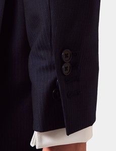 Slim Fit Dark Blue Pinstripe Suit-preview6