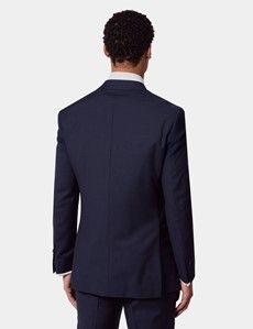 Slim Fit Dark Blue Pinstripe Suit