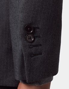 Slim Fit Charcoal Shadow Stripe Suit