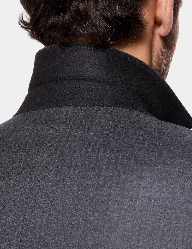 Slim Fit Charcoal Shadow Stripe Suit thumbnail 11