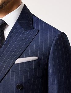 Slim Fit Navy Chalk Stripe Suit