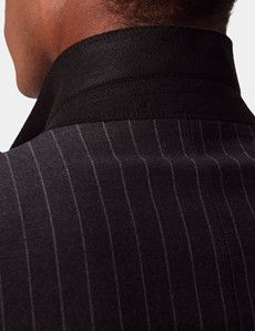 Slim Fit Charcoal Chalk Stripe Suit-preview6