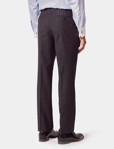 Slim Fit Charcoal Chalk Stripe Suit-preview10