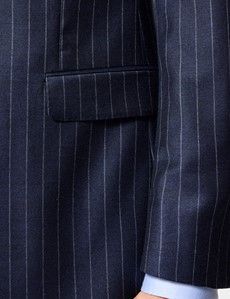 Slim Fit Navy Chalk Stripe Suit Jacket
