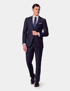 Slim Fit Navy Chalk Stripe Suit-preview2