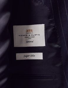 Slim Fit Navy Chalk Stripe Suit-preview4