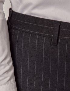 Charcoal Chalk Stripe Classic Suit-preview8