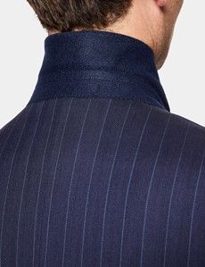 Tailored Fit Navy Herringbone Stripe 1913 Suit