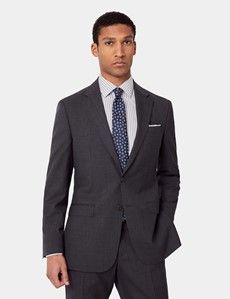 Tailored Fit Charcoal Subtle Stripe 1913 Suit Jacket