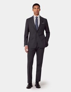 Tailored Fit Charcoal Subtle Stripe 1913 Suit Jacket-preview7