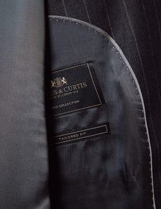 Tailored Fit Charcoal Chalk Stripe 1913 Suit