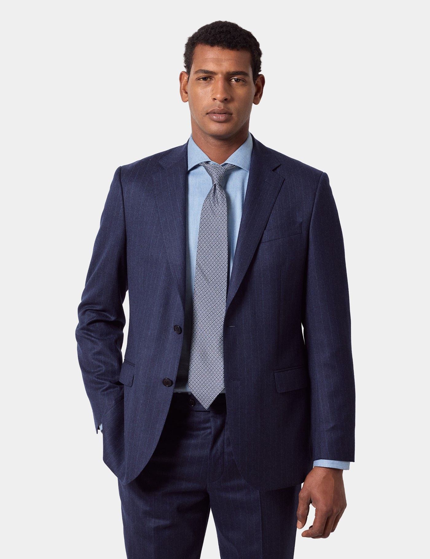 Tailored Fit Dark Blue Stripe 1913 Suit
