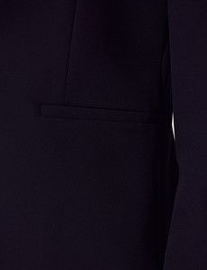 Navy Single Breasted Longline Blazer-preview4