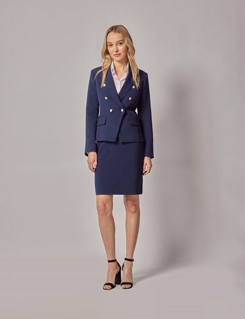 Mid Blue Double Breasted Jacket-preview