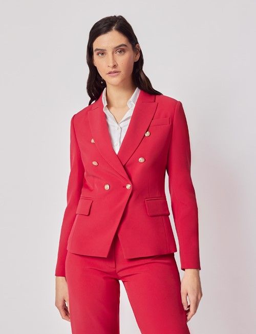 Red Double Breasted Jacket