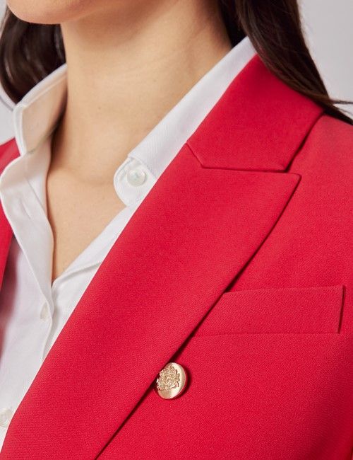 Red Double Breasted Jacket-preview