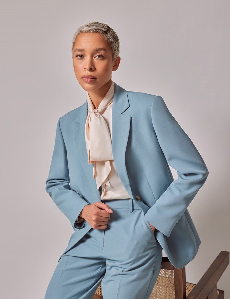 Lite blue blazer hotsell