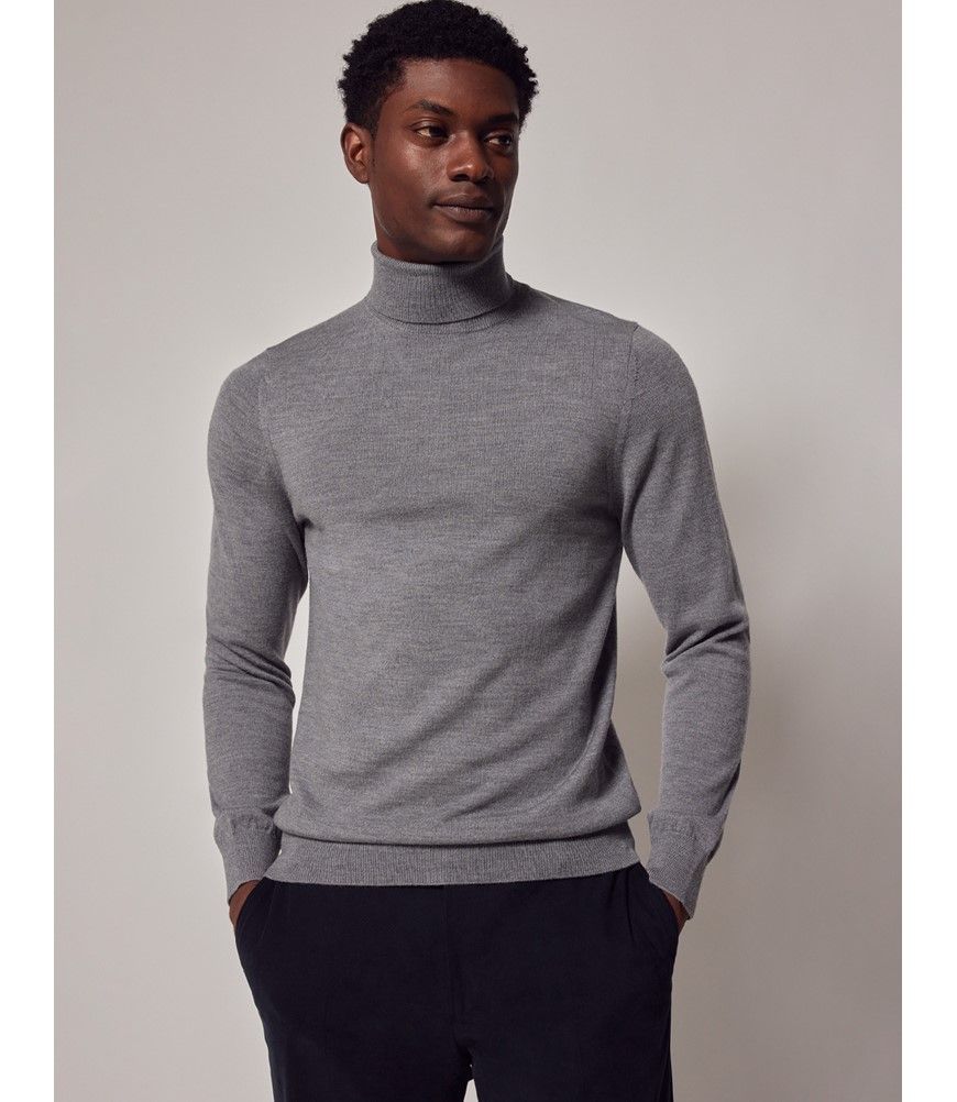COOTIE Wool High Neck Sweater Gray