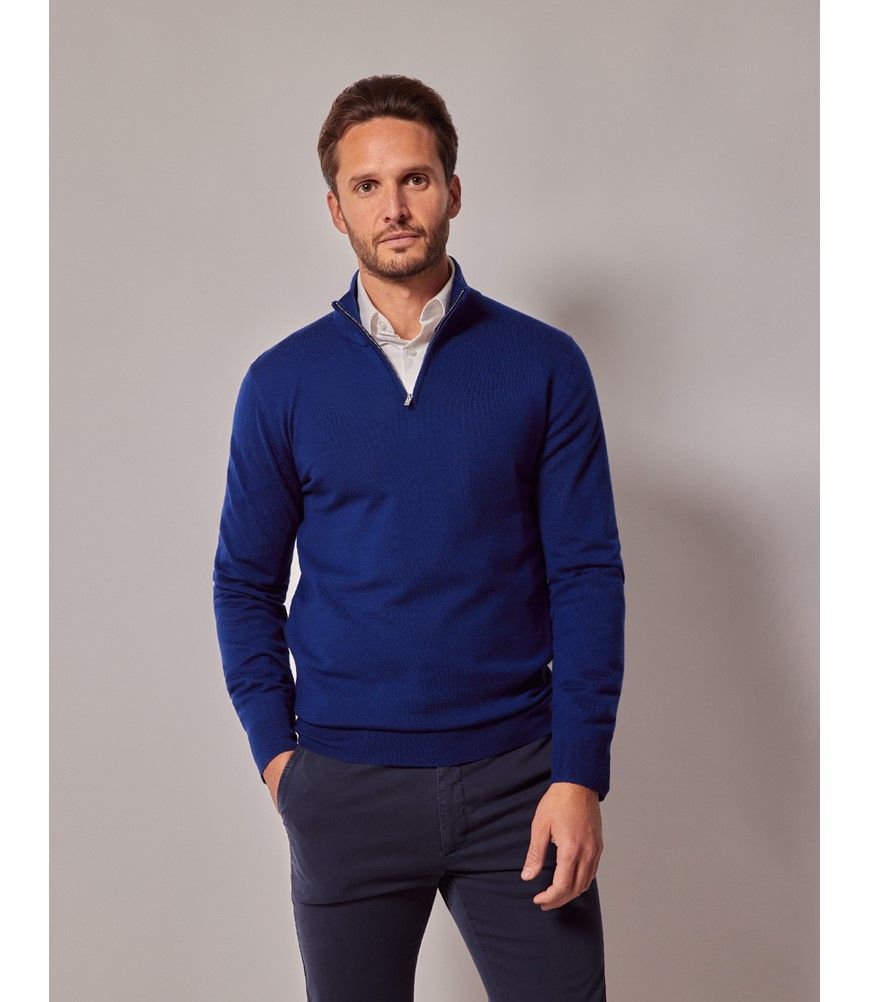 BLUEMARBLE Half zipped wool jumper ニット