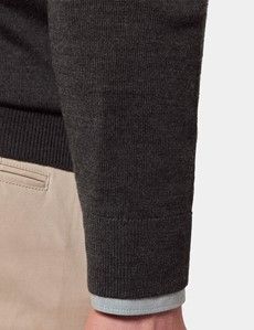 Moss Green Half Zip Jumper - Machine Washable