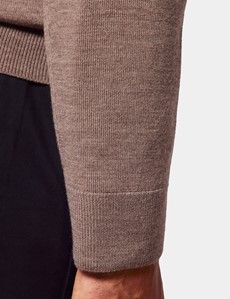 Neutral Half Zip Sweater - Machine Washable-preview3