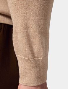 Sand Roll Neck Jumper - Machine Washable