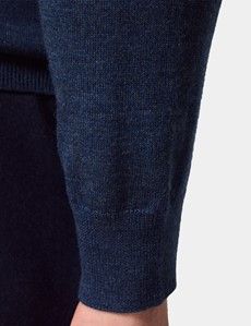 Blue Crew Neck Jumper - Machine Washable