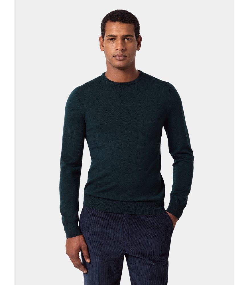 ニット/セーター knuthMarf Uneck knit pullover blackgreen Knuth Marf（クヌースマーフ）の「【Knuth Marf/クヌースマーフ